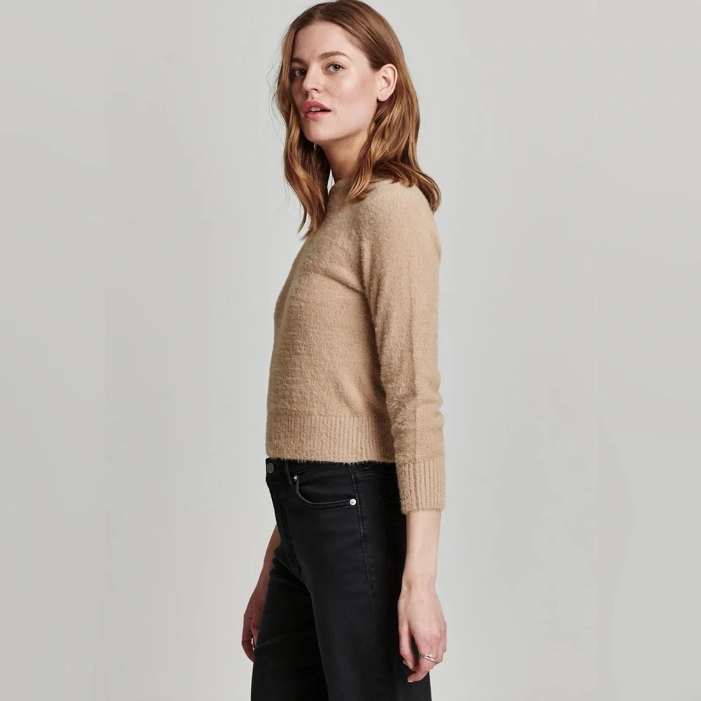 Another Love Finley Fuzzy Knit Sweater Chai - Picture 10 of 10